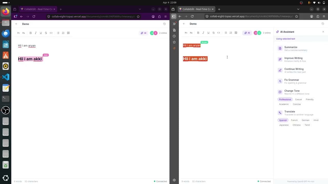 Real-time Collaborative Editor